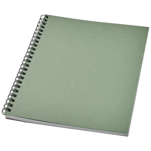 Carnet de notes promotionnel A5 spirales Desk-Mate® Vert bruyère